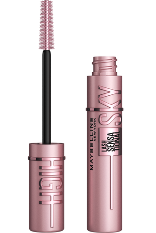 Billed af pakke med Maybelline Lash Sensational Sky High Washable 800 blackest black